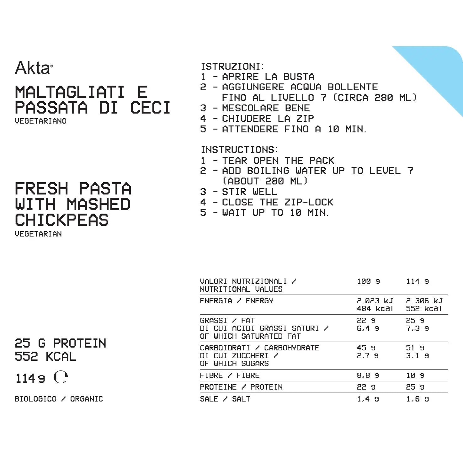 FRESH PASTA WITH MASHED CHICKPEAS Akta